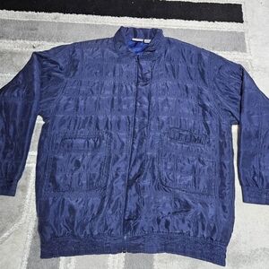 Lightweight Quilted Navy Shirt Jacket